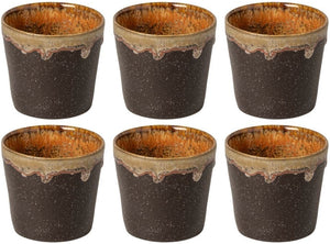 Costa Nova Kaffeetassen Casafina Poterie Mocha-Latte 190 ml - 6 Stück