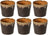 Costa Nova Kaffeetassen Casafina Poterie Mocha-Latte 190 ml - 6 Stück
