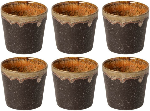 Costa Nova Kaffeetassen Casafina Poterie Mocha-Latte 190 ml - 6 Stück