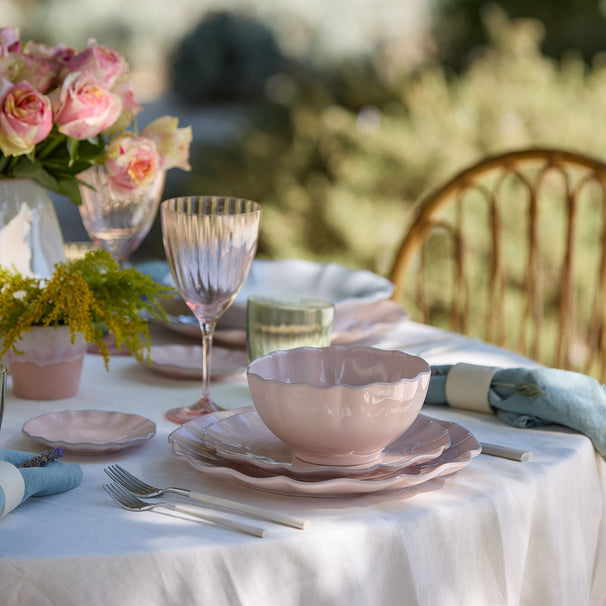 Costa Nova Frühstücksteller / Dessertteller Rosa Rosé Pink ø 22 cm - 6 Stück