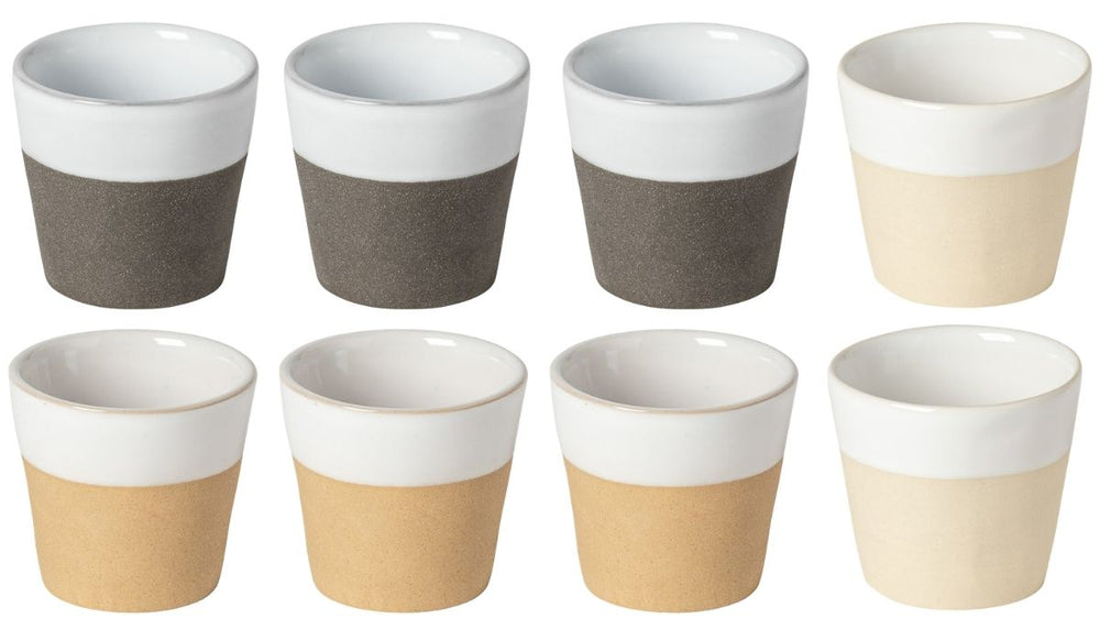 Costa Nova Espressotassen Grespresso Nature 80 ml - 8 Stück - Geschenkbox