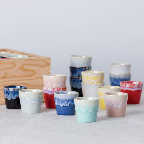 Costa Nova Kaffeetassen Grespresso Multicolor 190 ml - 24 Stück - Geschenkbox