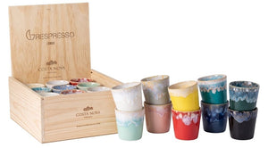 Costa Nova Kaffeetassen Grespresso Multicolor 190 ml - 24 Stück - Geschenkbox