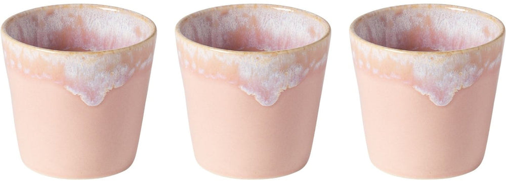 Costa Nova Kaffeetassen Grespresso Soft Pink 190 ml - 3 Stück