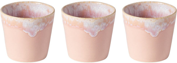 Costa Nova Kaffeetassen Grespresso Soft Pink 190 ml - 3 Stück