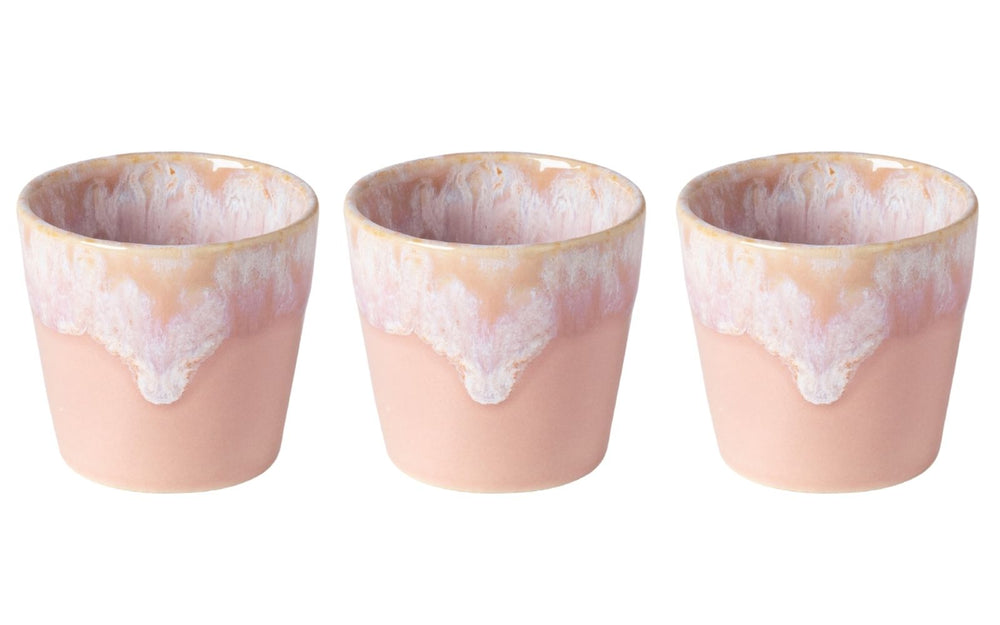 Costa Nova Espresso Tassen Grespresso Soft Pink 80 ml - 3 Stück