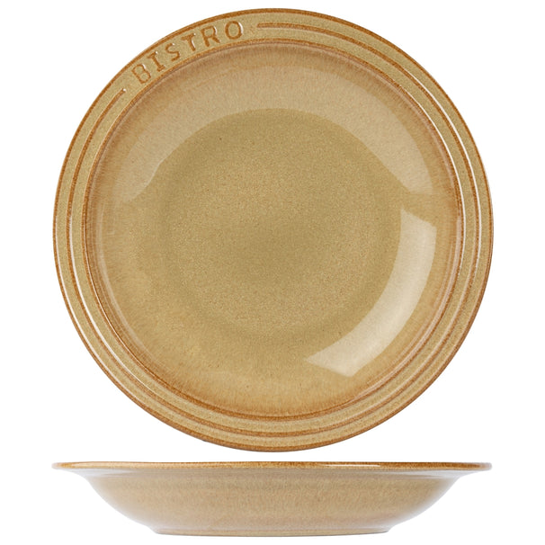 Cosy & Trendy Tiefe Teller / Pastateller Bistro Mustard Yellow ø 26 cm - 6 Stück