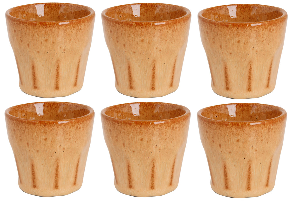 Cosy & Trendy Espresso Tassen Bistro Mustard Yellow 90 ml - 6 Stück