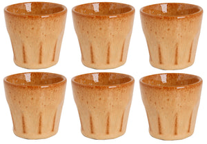 Cosy & Trendy Espresso Tassen Bistro Mustard Yellow 90 ml - 6 Stück