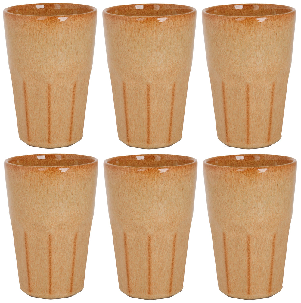 Cosy & Trendy Latte Macchiato Becher Bistro Mustard Yellow 450 ml - 6 Stück