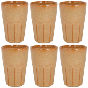 Cosy & Trendy Latte Macchiato Becher Bistro Mustard Yellow 450 ml - 6 Stück