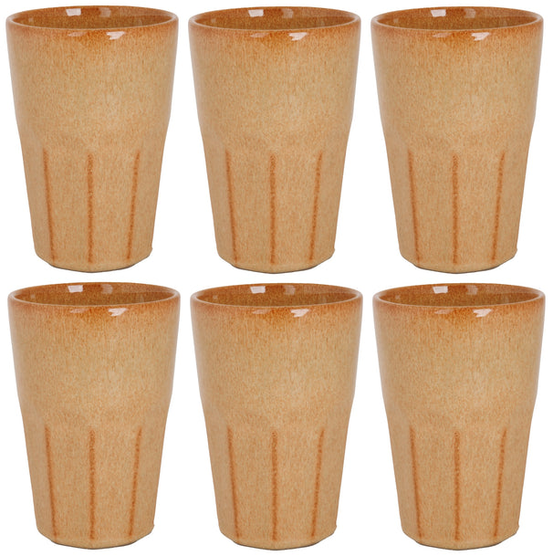 Cosy & Trendy Latte Macchiato Becher Bistro Mustard Yellow 450 ml - 6 Stück