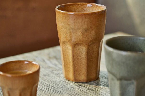 Cosy & Trendy Latte Macchiato Becher Bistro Mustard Yellow 450 ml - 6 Stück