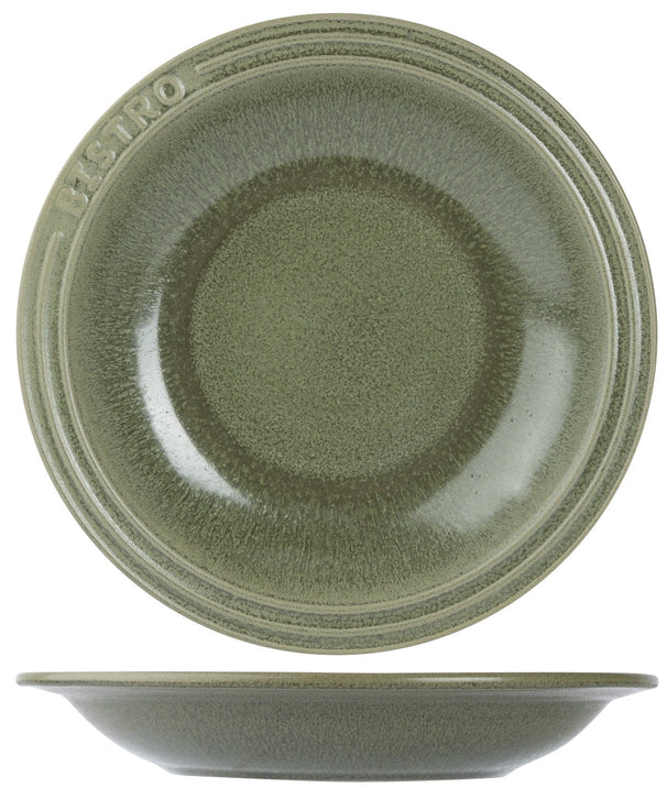 Cosy & Trendy Tiefe Teller / Pastateller Bistro Thyme Green ø 26 cm - 6 Stück