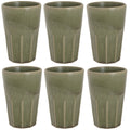 Cosy & Trendy Latte Macchiato Becher Bistro Thyme Green 450 ml - 6 Stück