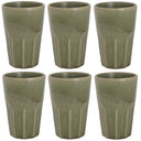 Cosy & Trendy Latte Macchiato Becher Bistro Thyme Green 450 ml - 6 Stück