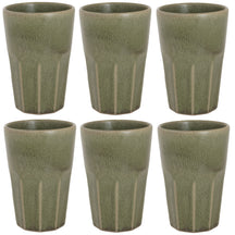 Cosy & Trendy Latte Macchiato Becher Bistro Thyme Green 450 ml - 6 Stück