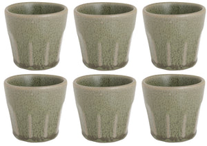 Cosy & Trendy Espresso Tassen Bistro Thyme Green 90 ml - 6 Stück
