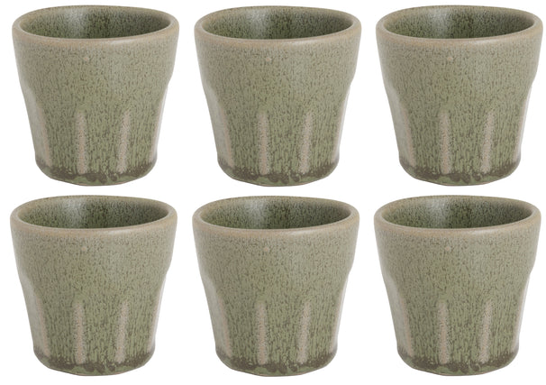 Cosy & Trendy Espresso Tassen Bistro Thyme Green 90 ml - 6 Stück