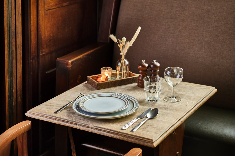 Cosy & Trendy Geschirrset Bistro Vintage White 18-teilig / 6 Personen - 6 Speiseteller, 6 Frühstücksteller & 6 Schalen