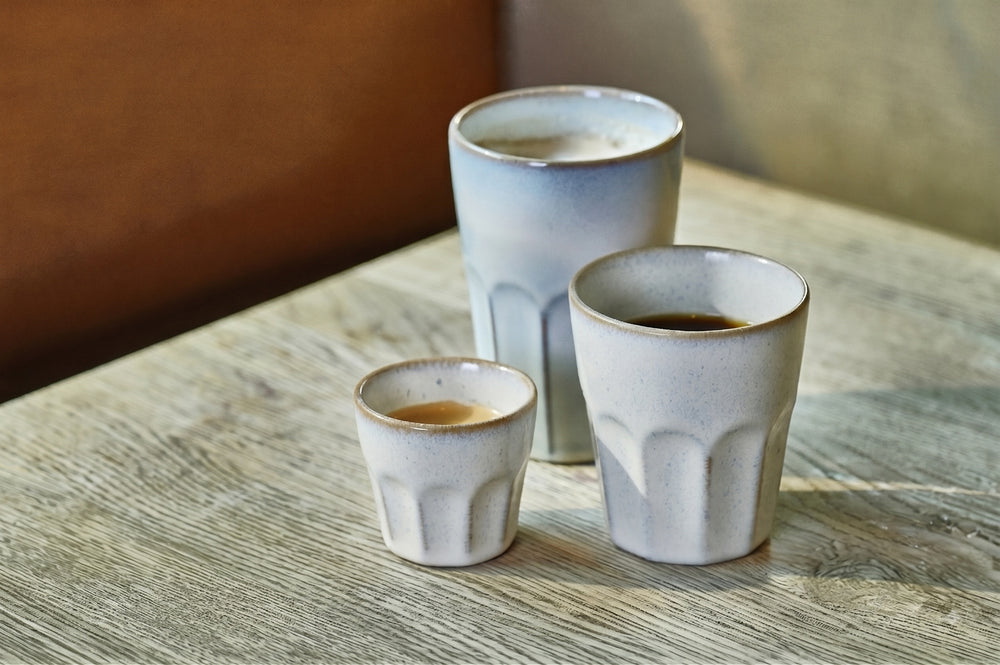 Cosy & Trendy Cappuccino Becher Bistro Vintage White 290 ml - 6 Stück