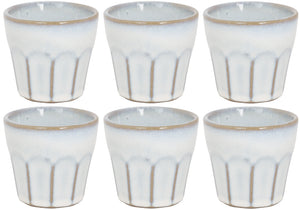 Cosy & Trendy Espresso Tassen Bistro Vintage White 90 ml - 6 Stück
