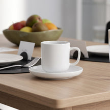 Cosy & Trendy Kaffeetassen und Untertassen Moon White 200 ml - 4 Stück