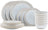 Cosy & Trendy Geschirrset Bistro Vintage White 18-teilig / 6 Personen - 6 Speiseteller, 6 Frühstücksteller & 6 Schalen