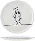 Cosy & Trendy Pizzateller Funnyline Schwarz / Weiß - ø 31 cm - 6 Stück