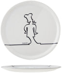 Cosy & Trendy Pizzateller Funnyline Schwarz / Weiß - ø 31 cm - 6 Stück