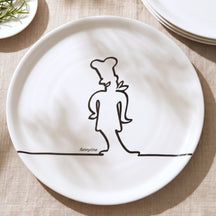 Cosy & Trendy Pizzateller Funnyline Schwarz / Weiß - ø 31 cm - 6 Stück