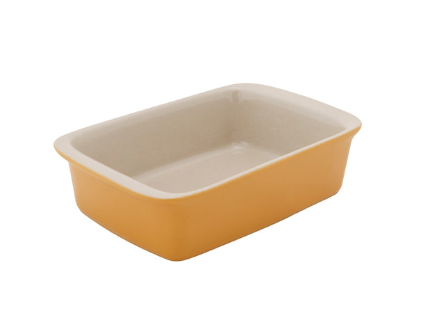 Cosy & Trendy Kleine Auflaufform / Servierschale aus Steingut Fontestic Amber Gold - 16 x 10 x 3,5 cm / 350 ml