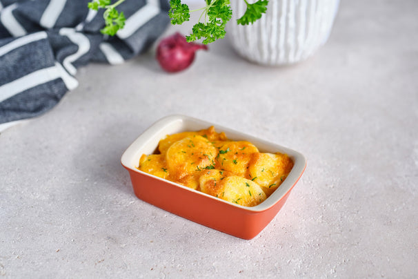 Cosy & Trendy Kleine Auflaufform / Servierschale aus Steingut Fontestic Roest - 16 x 10 x 3,5 cm / 350 ml