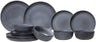 Cosy & Trendy Geschirrset Kentucky Grey - 12-teilig / 4 Personen - 4 Speiseteller, 4 Frühstücksteller und 4 Schalen