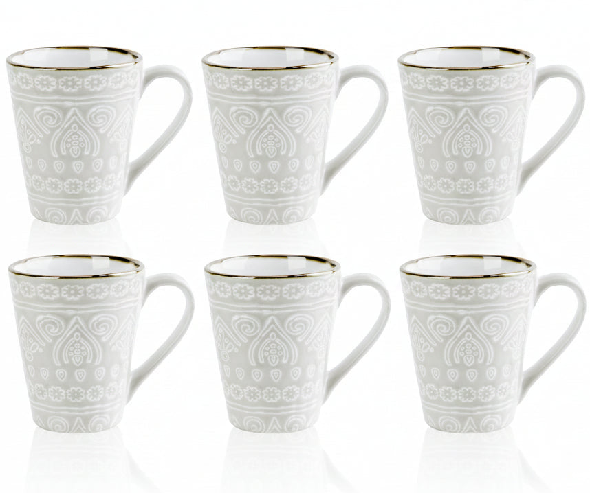 Cosy & Trendy Kaffeetassen Murano Beige 340 ml - 6 Stück