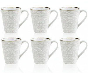 Cosy & Trendy Kaffeetassen Murano Beige 340 ml - 6 Stück