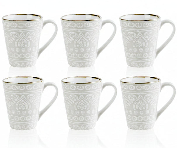 Cosy & Trendy Kaffeetassen Murano Beige 340 ml - 6 Stück