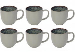 Cosy & Trendy Kaffeetassen Onna Sand-Grün 340 ml - 6 Stück