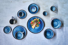 Cosy & Trendy Frühstücksteller / Dessertteller Jade Indigo ø 22,5 cm - 4 Stück