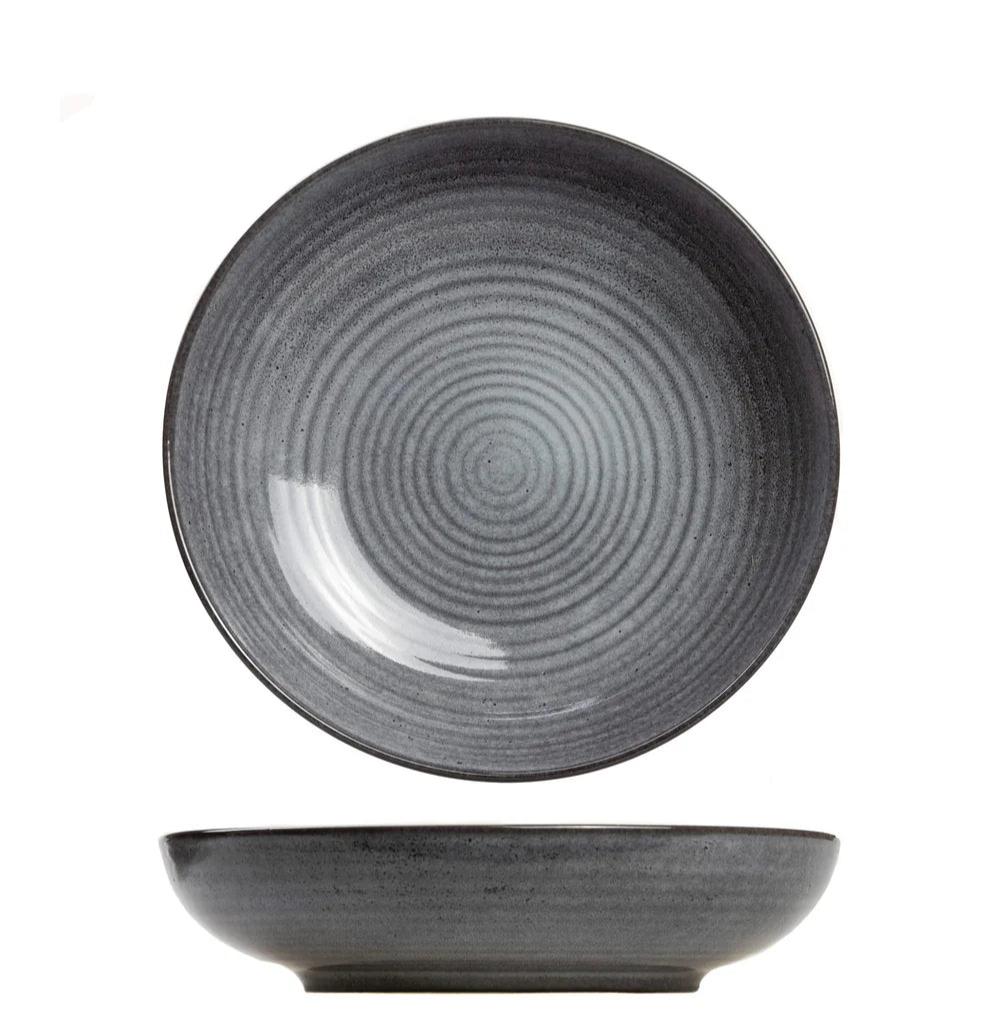 Cosy & Trendy Tiefe Teller / Pastateller Kentucky Grey ø 22 cm - 4 Stück