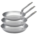 De Buyer Bratpfannenset Mineral B Element 3-teilig - ø 20, 24 & 28 cm - ohne Antihaftbeschichtung