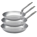 De Buyer Bratpfannenset Mineral B Element 3-teilig - ø 20, 24 & 28 cm - ohne Antihaftbeschichtung