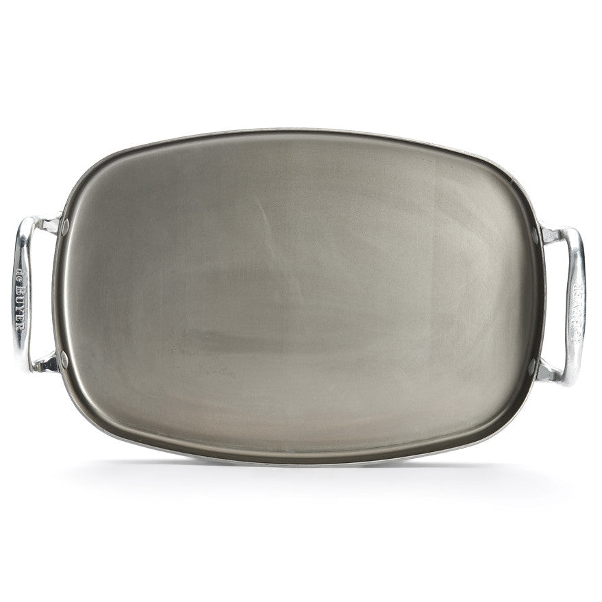 De Buyer Grillplatte Mineral B Stahl Grau 38 X 26 cm