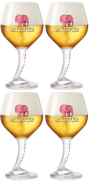 Delirium Biergläser mit Fuß 330 ml - 4 Stück