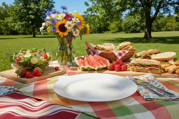 Cookinglife CampVibe Speiseteller – Outdoor – Kunststoff – Unzerbrechlich – Weiß, Ø 28 cm – 4er-Set