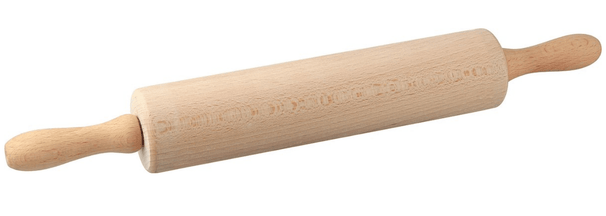 Dr. Oetker Teigroller Buchenholz 42 cm - Nudelholz Backen Teigrolle