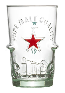 Heineken Biergläser Glas 250 ml Transparent - 6er Set - spülmaschinenfest