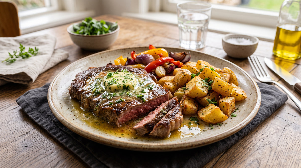 Ein klassisches Steak, das du zuhause genauso gut servierst wie im Restaurant.