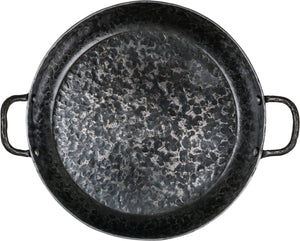 Forged Bratpfanne Carbonstahl mit zwei Griffen Ø 28 cm – geeignet für alle Wärmequellen – geeignet für BBQ