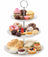 Cookinglife Etagere Porzellan 3-lagig Ø 16,5/20/25 cm - Servierturm - Weiß